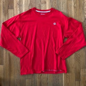 Champion Brand Long Sleeve Size Large Color Red
